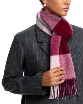 C by Bloomingdale's Cashmere - Check Cashmere Scarf - Exclusive