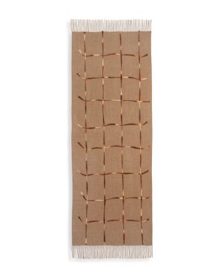 Punch Needle Windowpane Scarf