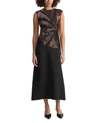 Lafayette 148 New York - Hand Beaded Cap Sleeved Dress