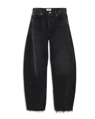 Luna High Rise Pieced Taper Jeans in Possess