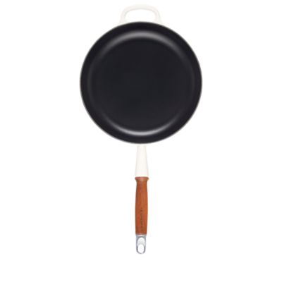 Enameled Cast Iron Alpine Wood Handle Fry Pan, 2.25 Qt