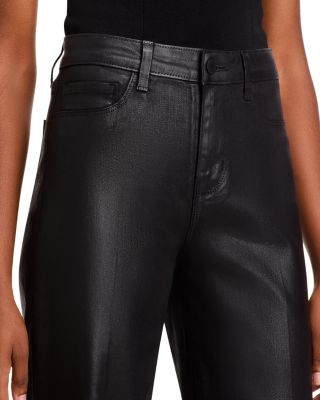 Clayton High Rise Wide Leg Jeans in Noir Coated