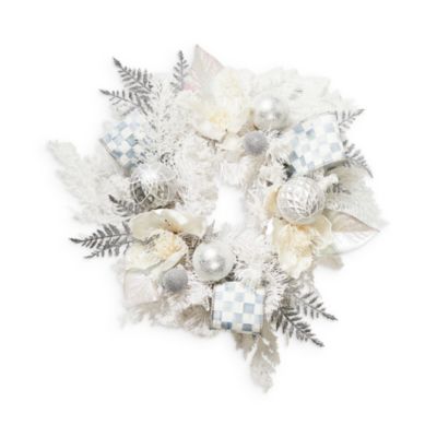 Mackenzie-Childs Crystal Palace White Mini 16 Wreath