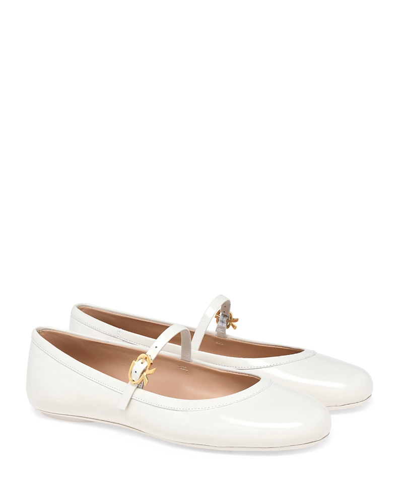 Shop Gianvito Rossi Women's Carla Flats In White