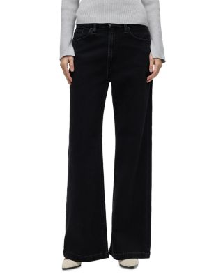 Hudson - Jodie High Rise Wide Leg Jeans in Black