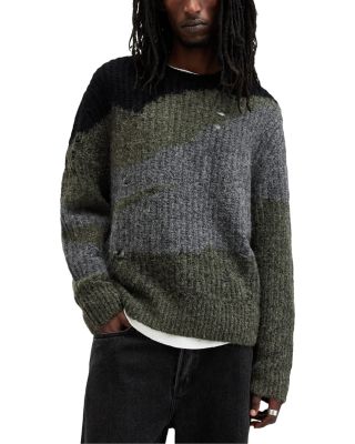 Allsaints Sur Intarsia Knit Oversized Sweater