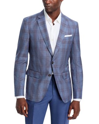 BOSS - Hutson Plaid Slim Fit Sport Coat