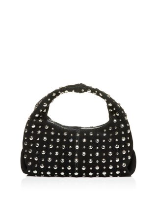 Aqua Small Studded Hobo Bag - Exclusive