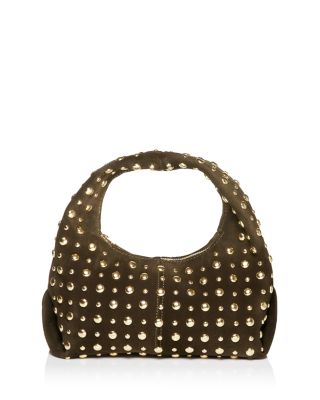 AQUA - Small Studded Hobo Bag - Exclusive