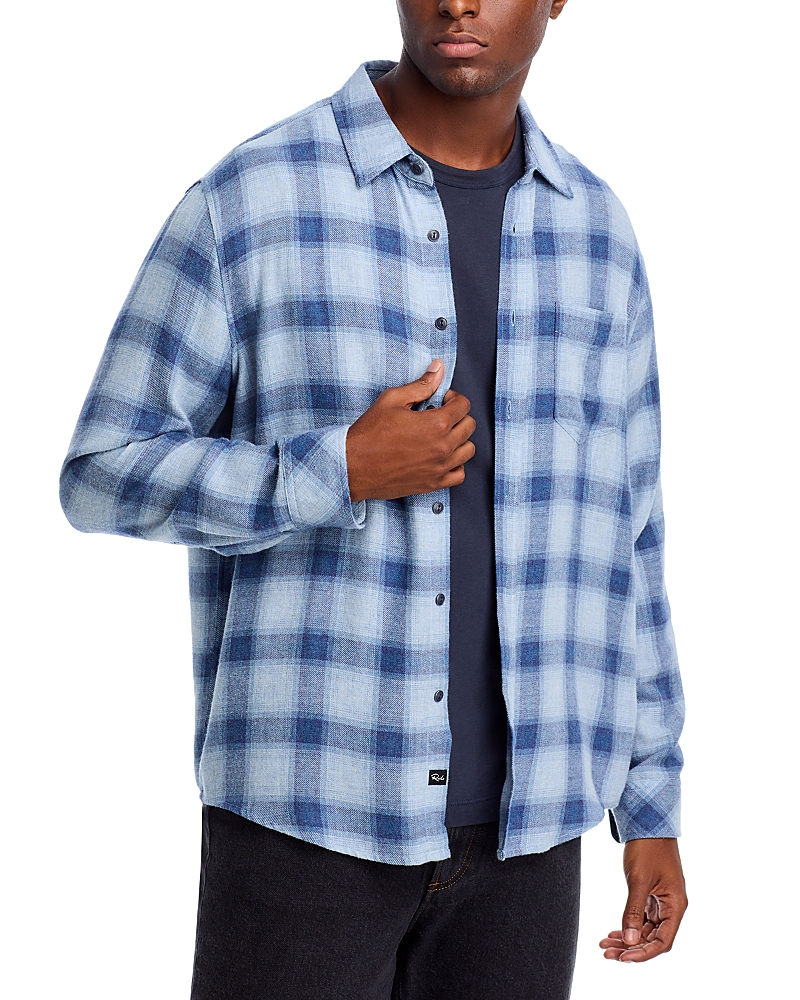 Rails Lennox Check Button Down Shirt In Waterfall