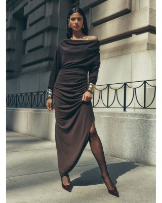 reiss brown dress sale DENICE  BRUNI