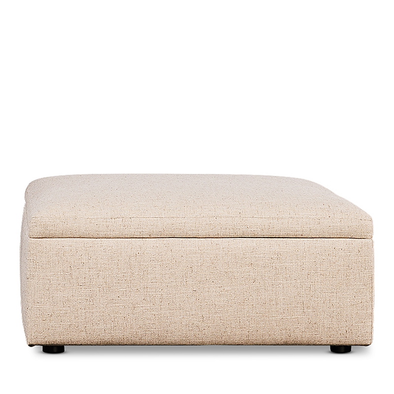 Bloomingdale's Alice Large Square Storage Ottoman, In Fabric In Amici Ginger