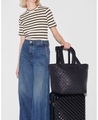 Medium Quilted Nylon Metro Tote Deluxe
