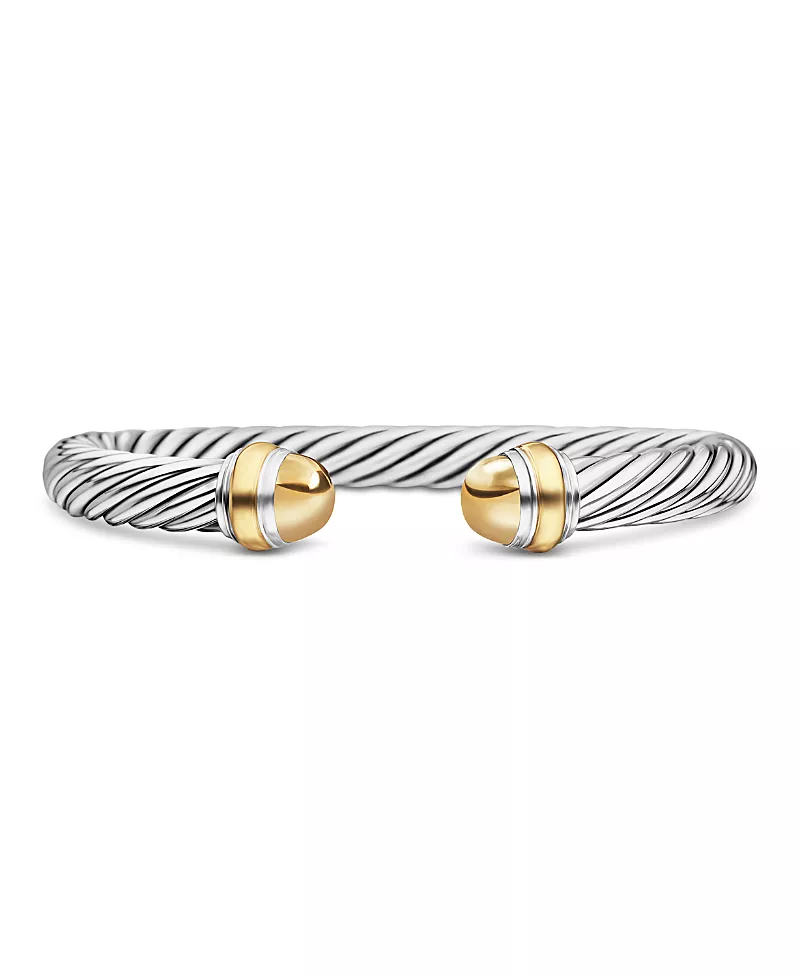 David Yurman Cable Classic Bracelet with 14K Yellow Gold
