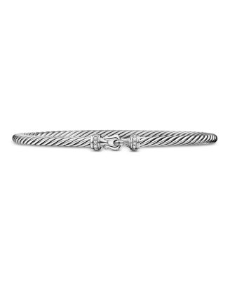 David Yurman - Cable Buckle Bracelet with Diamonds, 3mm
