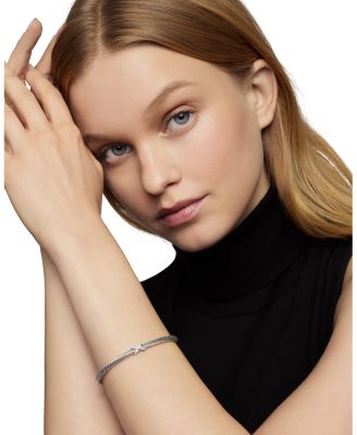 X Bracelet with Diamonds