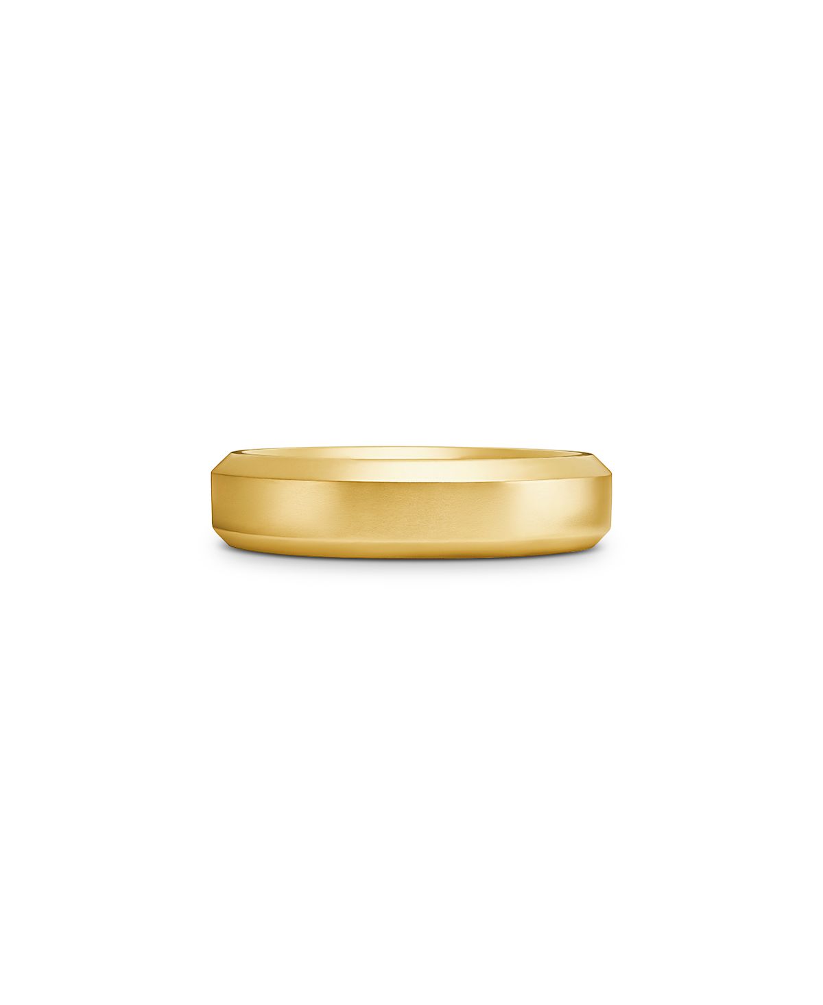 David Yurman 18K Yellow Gold Beveled Band