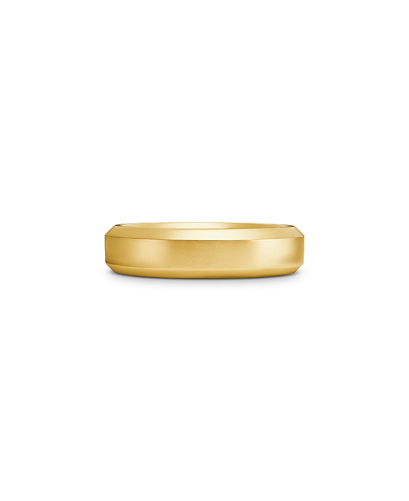 David Yurman 18K Yellow Gold Beveled Band