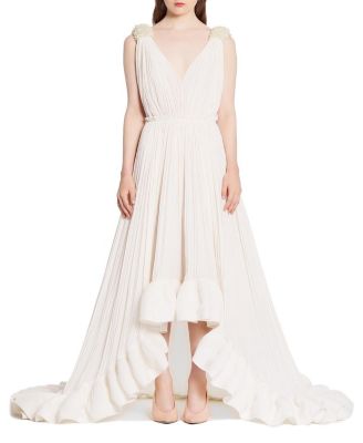 Lanvin Floor Length Evening Gown In Charmeuse | Bloomingdale's Women