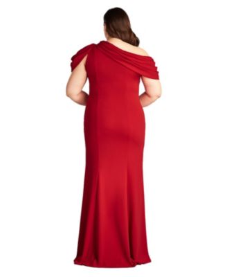 Plus Copley Shoulder Drape Gown