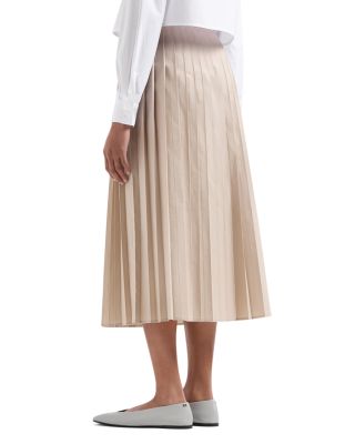 Pleated Midi Skirt