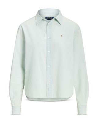 Button Front Linen Chambray Shirt