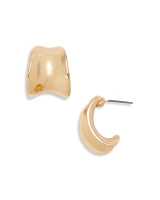 AQUA - Molten Crescent Hoop Earrings - Exclusive