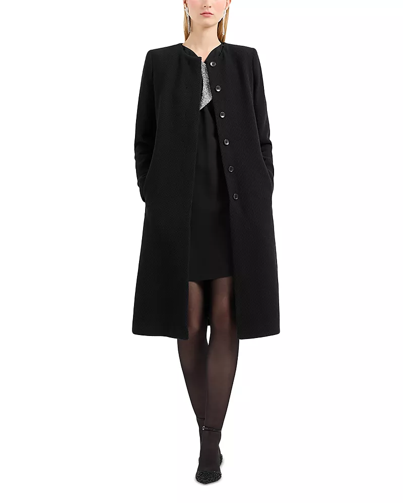 Emporio Armani Foulard Collar Coat