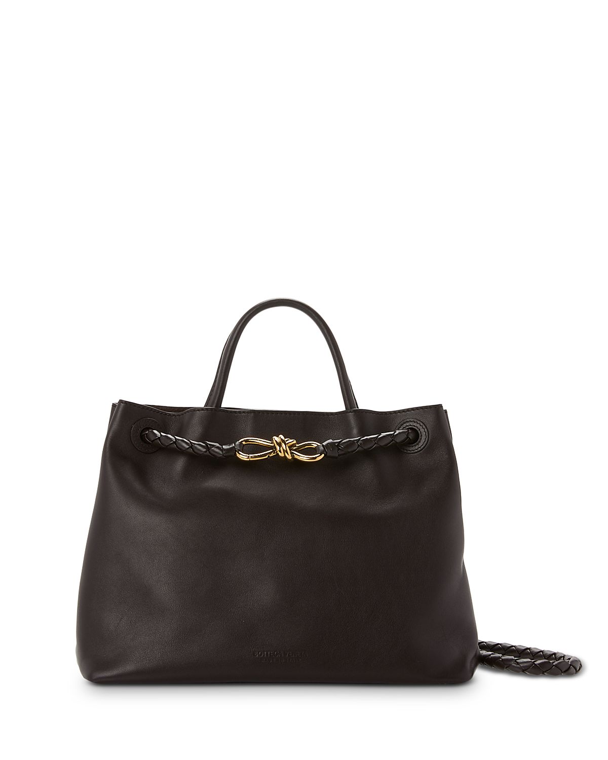 Bottega Veneta Medium Andiamo Leather Top Handle Bag