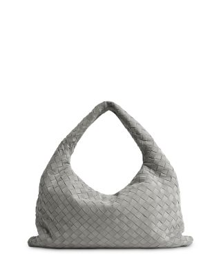 Small Hop Intrecciato Leather Shoulder Bag