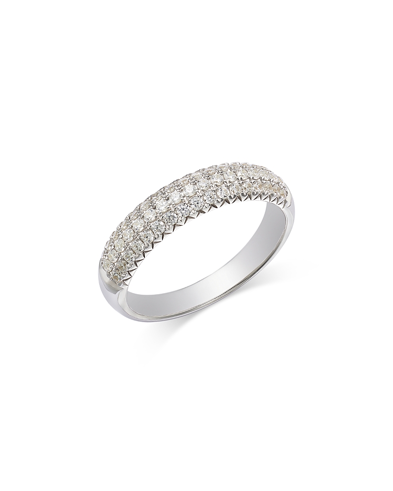 Bloomingdale's Fine Collection Bloomingdale's Diamond Pave Band In 14k White Gold, 0.50 Ct. T. W. In White