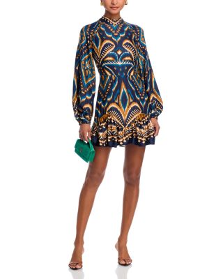 knee length dresses for ladies Pineapple Jewelry Multicolor Midi Dress