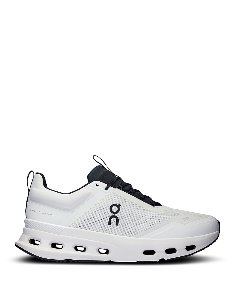 On Men's Cloudnova X Sneakers In White Black