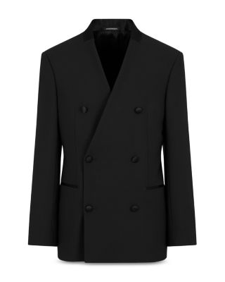 Modern Fit Bi Stretch Tropical Weave Double Breasted Sport Coat