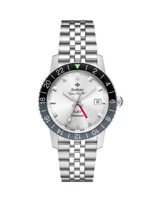 Zodiac - GMT Automatic Stainless Steel Watch, 40mm