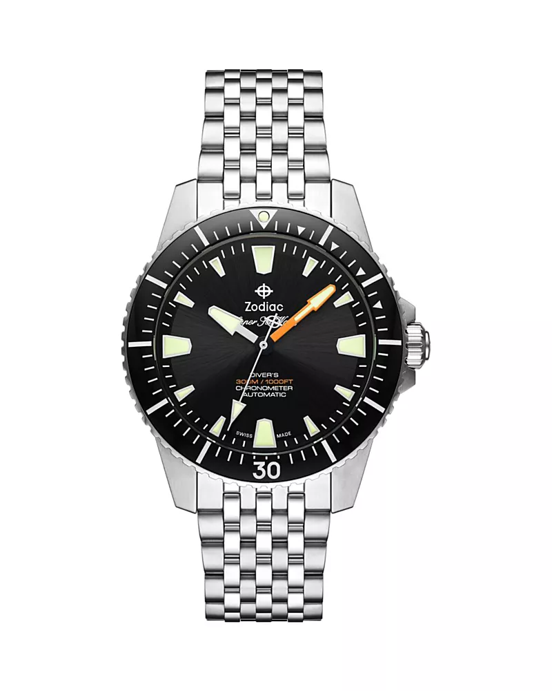 Zodiac Pro-Diver Automatic Stainless Steel Watch, 42mm