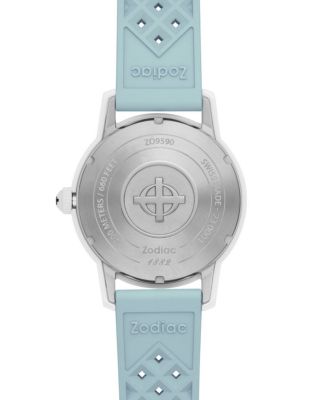 Ceramic Compression Diver Automatic Rubber Strap Watch, 41mm