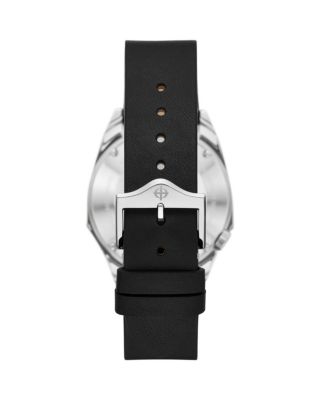 Dress Olympos Automatic Leather Watch, 37mm
