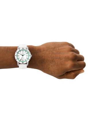 Compression Diver Automatic White Rubber Watch, 40mm