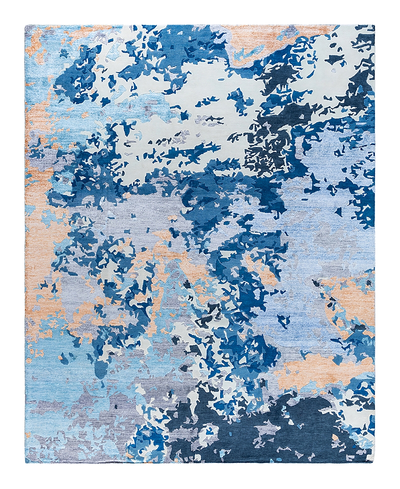 Bloomingdale's Indo Modern M7487 Area Rug, 8'2 X 10'1 In Blue
