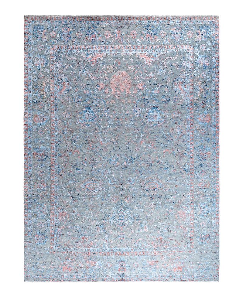 Bloomingdale's Indo Ikat M7519 Area Rug, 9' X 12'1 In Gray