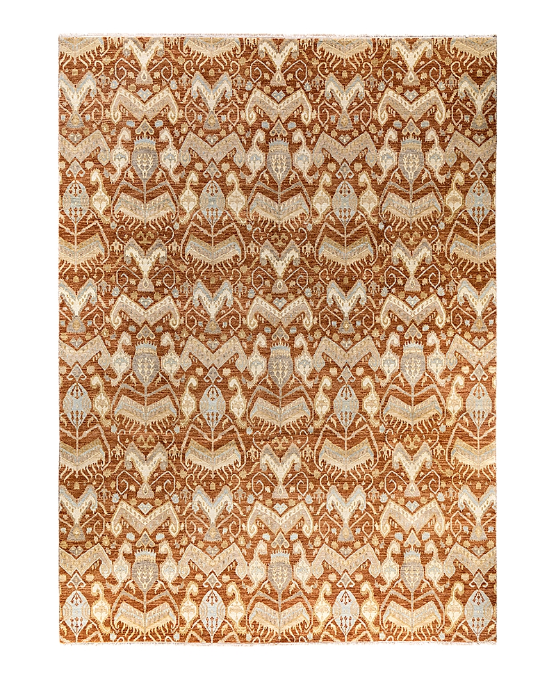 Bloomingdale's Indo Ikat M6242 Area Rug, 9' X 12'4 In Brown