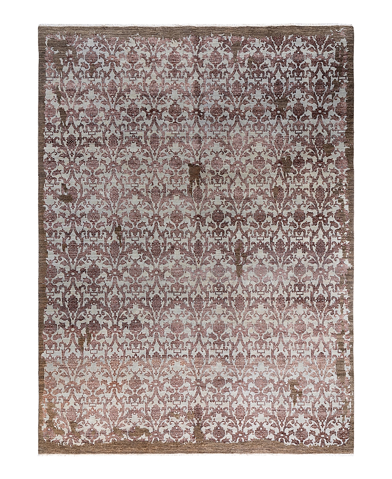 Bloomingdale's Indo Ikat M6483 Area Rug, 9'1 X 12'1 In Brown