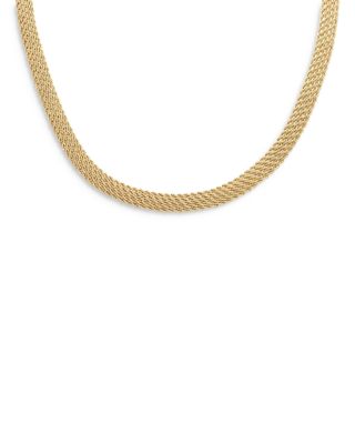 Alberto Amati - 14K Yellow Gold Five Strand Rope Link Collar Necklace, 18"