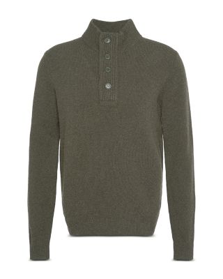 Elbow Patch Mock Neck Sweater