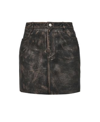 Bonnie Upcycled Leather Skirt
