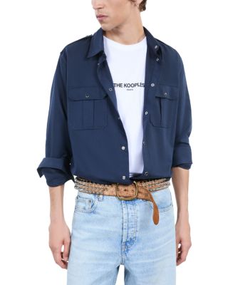 The Kooples Long Sleeve Snap Front Shirt