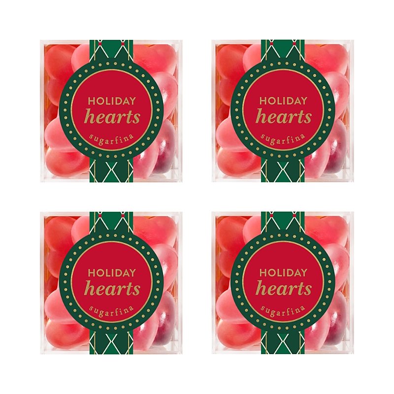 Sugarfina Holiday Hearts Small Cube, Set of 4