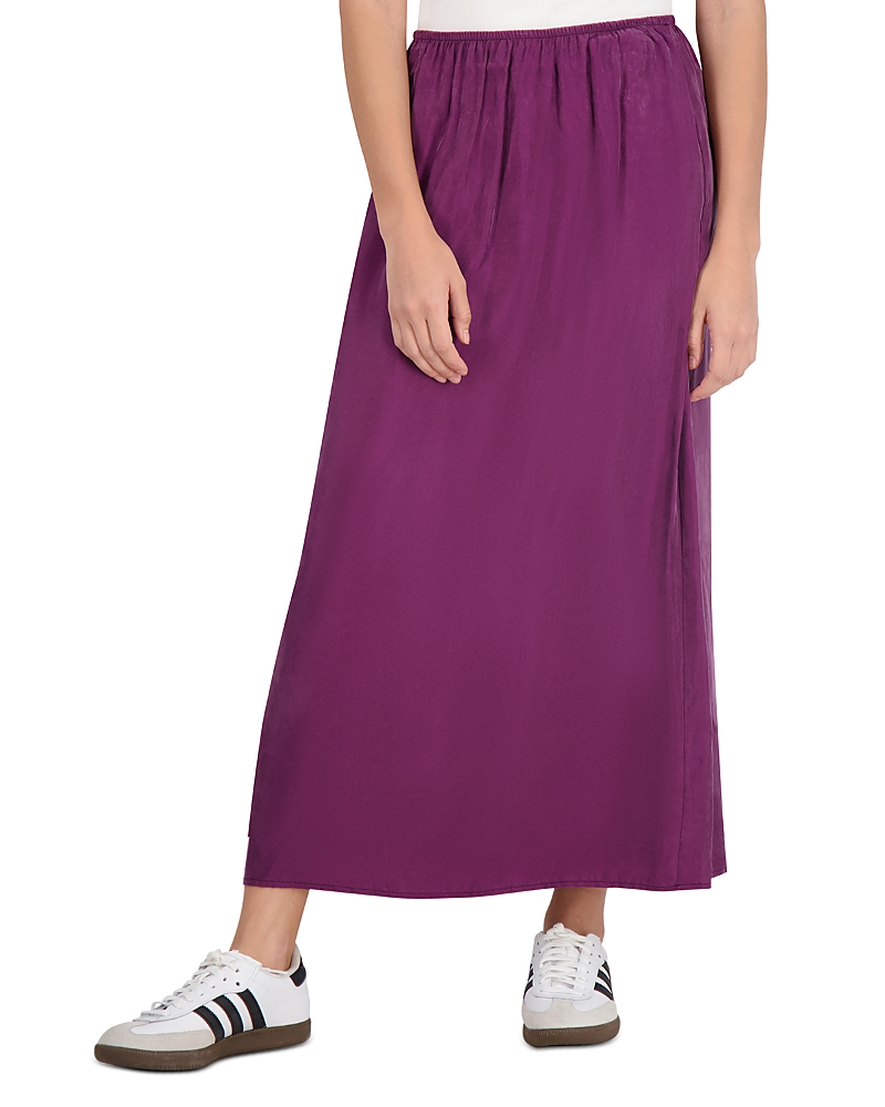 Point Faux Suede A Line Skirt