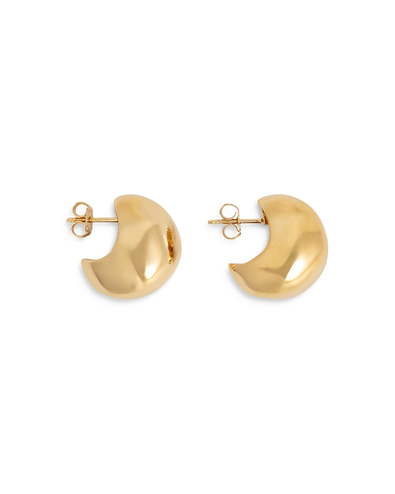 Nina Gordon Figure Hoop Earrings In 14k Gold Plated In Gold